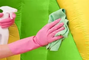 cleaning bounce houses